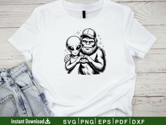 Bigfoot & Alien SVG: Top Graphics for Crafts