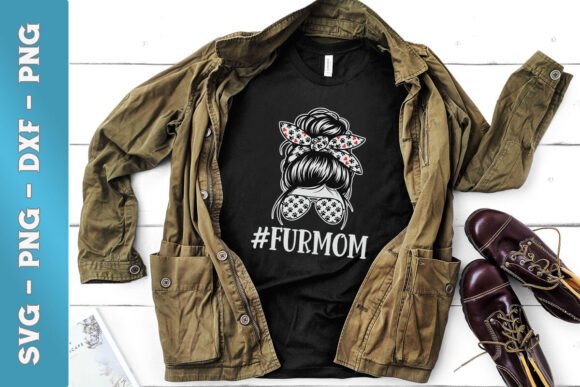 Fur Mom Messy Bun SVG: Graphics for Crafts & Blogs