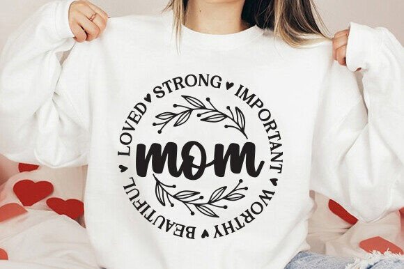 Mom Loved Strong SVG: Graphics for Crafts & Brands