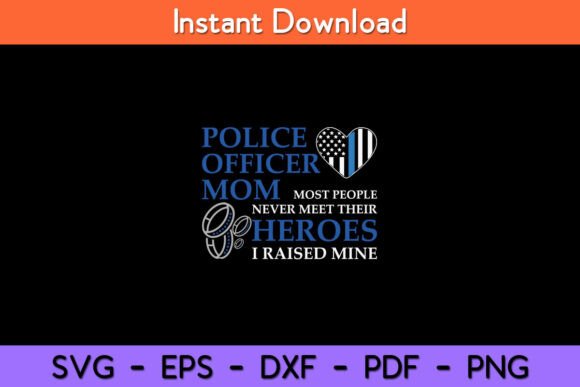 Police Officer Mom - Thin Blue Line: A Designer's Review