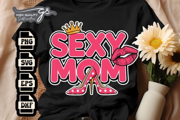 Sexy Mom High Heels SVG: Bold Graphics for Crafts
