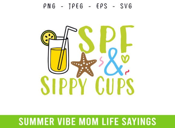 Summer Mom Life Graphics for Crafts and Branding